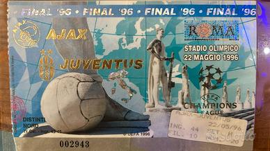 Biglietto ORIGINALE AJAX JUVENTUS DEL 1996