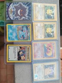 carte pokemon vintage 1 edizioni, holo, gym, ecc