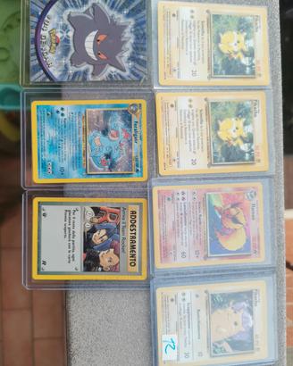 carte pokemon vintage 1 edizioni, holo, gym, ecc