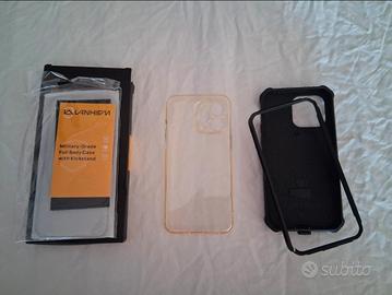 A 5€ Pellicola di vetro + cover in silicone + cove