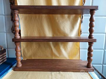 LIBRERIA SCAFFALE in legno massello con colonnine