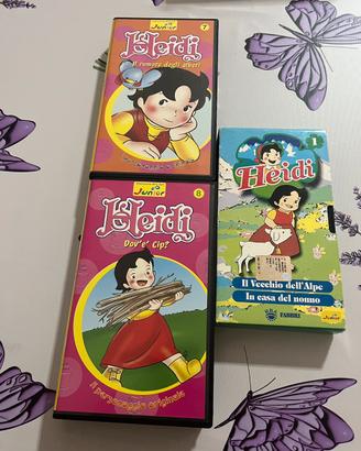 3 VHS Heidi vintage Fabbri Junior