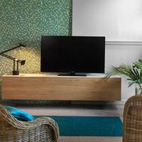 Porta tv a parete in legno di pino. Cod 12048