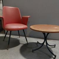  poltroncina e tavolino design anni 50