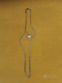 Collana con ciondolo a cuore in argento 