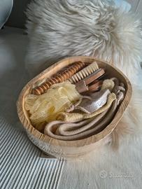 set bagno benessere relax legno completo - NUOVO