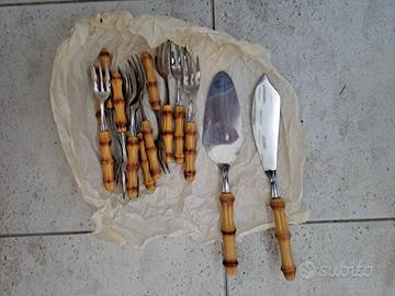 Set forchette da dessert con posate per torta