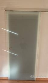 Porta scorrevole in vetro opaco 8mm