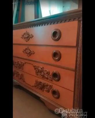 cassettiera mobile con specchio  Vintage 