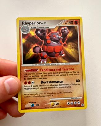 Rhyperior Lv 61 12/130 Holo Diamante e Perla