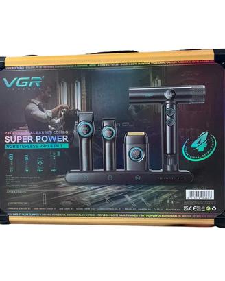 VGR Pro 4 in 1 Kit  Tagliacapelli Trimmer e Shaver
