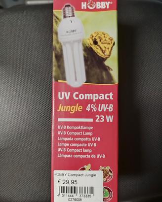 lampada UV-B 23W terrario 
