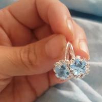 orecchini modello vintage a stella in vetro crysta