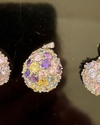Parure Gioielli Cristalli Alta Manifattura Pavé 3D