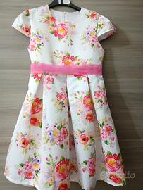 vestito bambina elegante in raso 