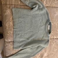 maglione Zara turchese