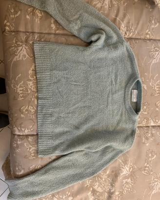 maglione Zara turchese