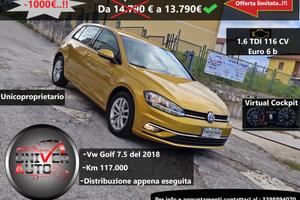 Volkswagen Golf 1.6 TDI 115cv 5p Unicoproprietario