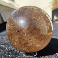 Sfera di Cristallo 1321g Minerale Quarzo Fumè