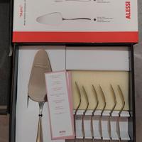 Servizio Alessi dessert 6 forchette + pala torta