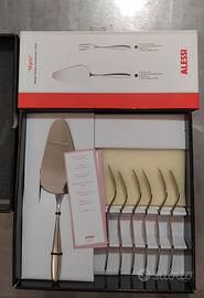 Servizio Alessi dessert 6 forchette + pala torta