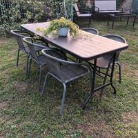 Set da Giardino – Tavolo + 6 Sedie coordinate