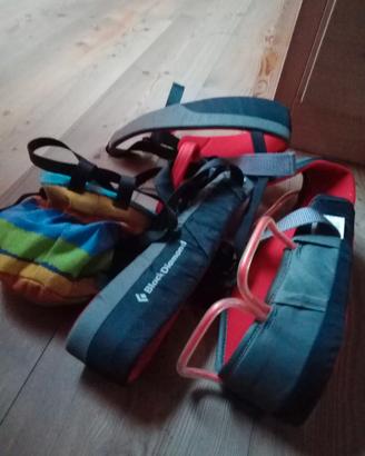 scarpe + imbragatura + portagesso