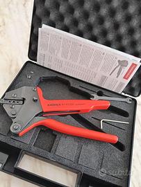 CRIMPATRICE KNIPEX 9743200 con matrice e valigetta