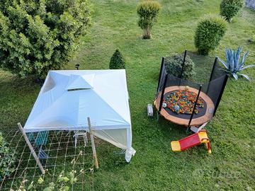 gazebo +tappeto elastico