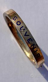 Bracciale antico 1800 argento placcato oro M&S