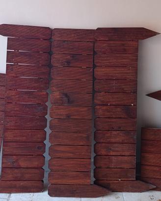 Bordura per piante in legno