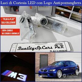 2 PROIETTORI portiere LED Luci LOGO M3 BMW SERIE 3