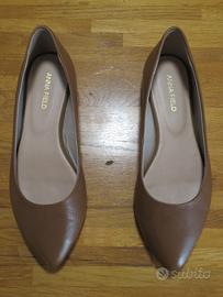 Ballerine Anna Field taglia 36 vera pelle cognac