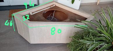 fioriere in travertino da arredo 