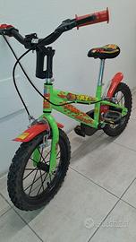 Bicicletta bambino 14 pollici colore verde
