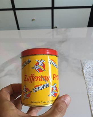 Scatola zafferano Leprotto anni 90