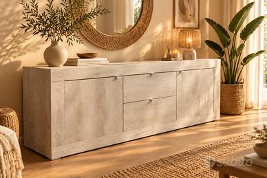 Madia stile moderno/boho – 2 ante e 2 cassetti