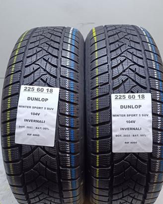 2 GOMME 225 60 18 DUNLOP INV RIF4060