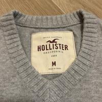 Maglione Hollister scollo a v da uomo grigio