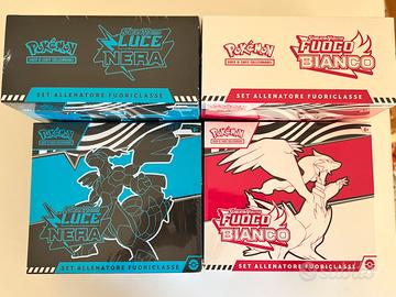 4 ETB Luce Nera e Fuoco Bianco SEALED