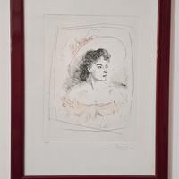 Michele Cascella - Litografia - Ritratto di Donna