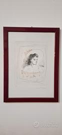 Michele Cascella - Litografia - Ritratto di Donna