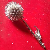 Artistico fiore in argento 925 firmato Pierre