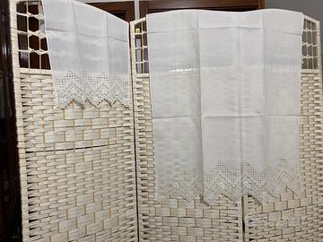 Preziosa coppia asciugamani in puro lino