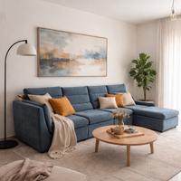 Divano modulare con chaise longue