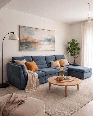 Divano modulare con chaise longue