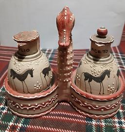 piccoli oggetti ceramica Volpi Deruta anni 50