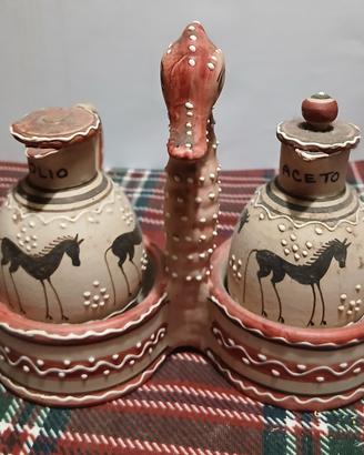 piccoli oggetti ceramica Volpi Deruta anni 50