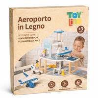 Aeroporto in Legno Set Completo con Aereo