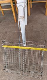 Graticola doppia incrociata 40 x 35 cromata